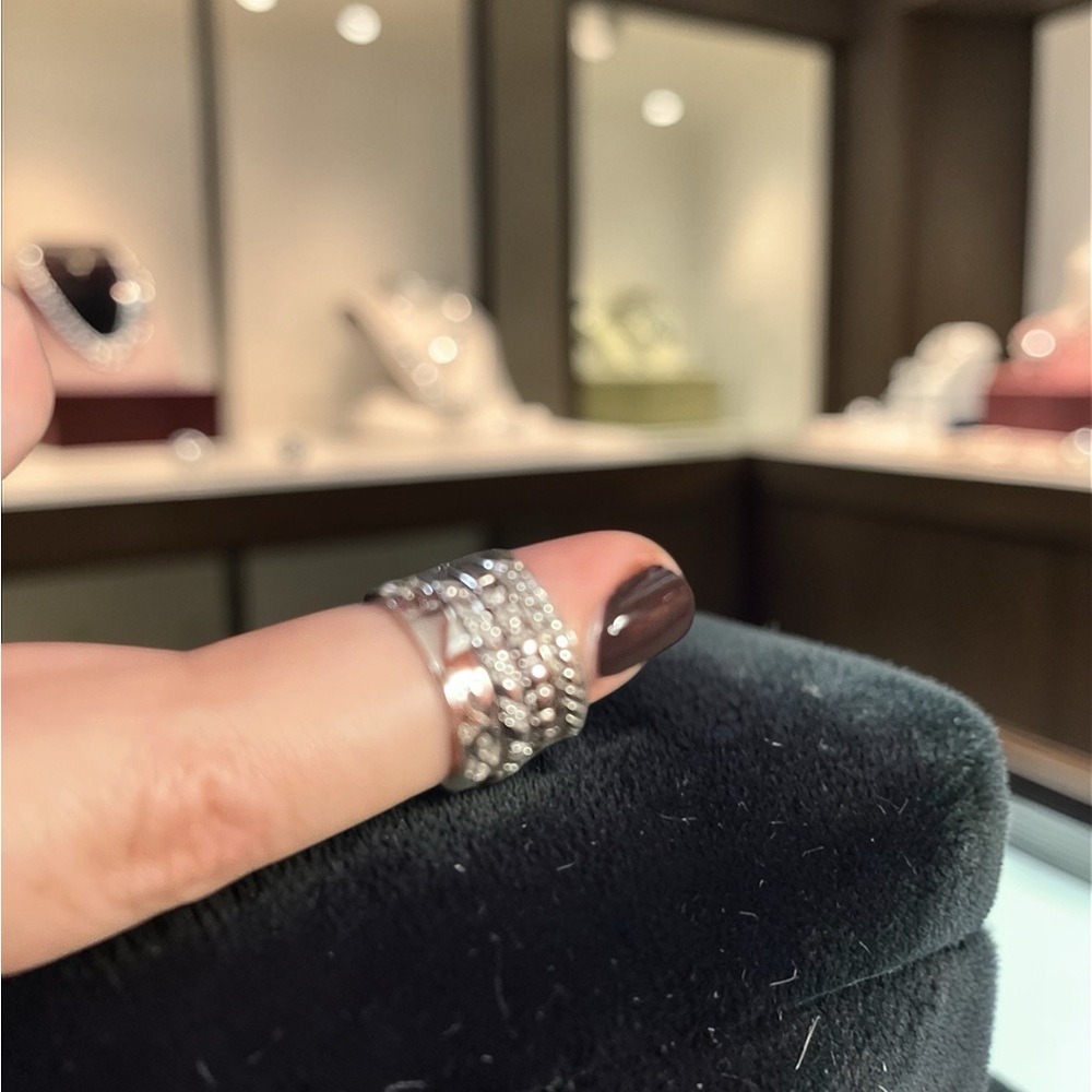 Sterling Silver Red Gemstone Statement Ring - image 3